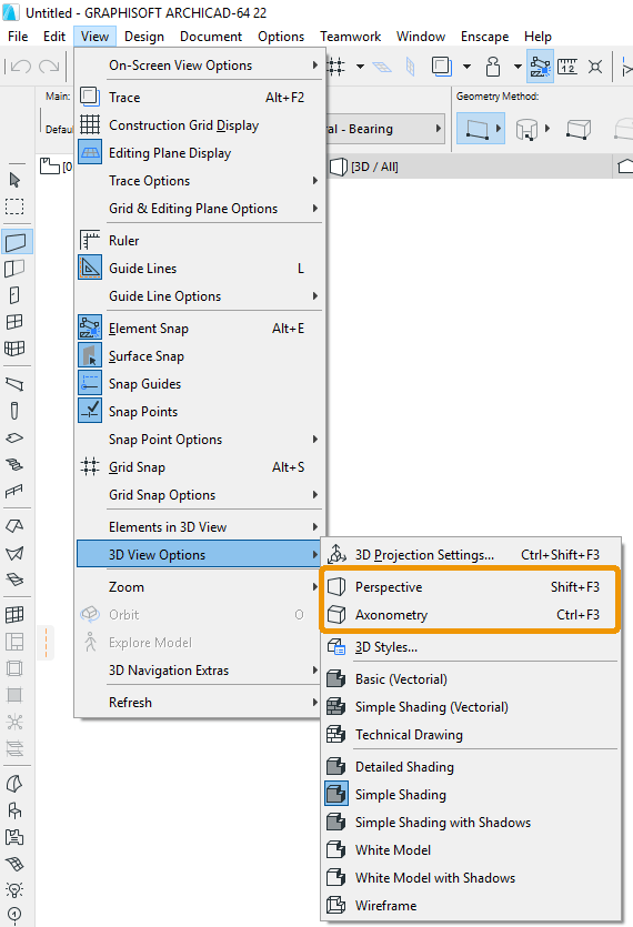 Mở chế độ xem được yêu cầu trong ArchiCAD Mở chế độ xem được yêu cầu trong ArchiCAD