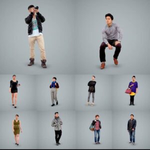 Asian People-Sketchup models