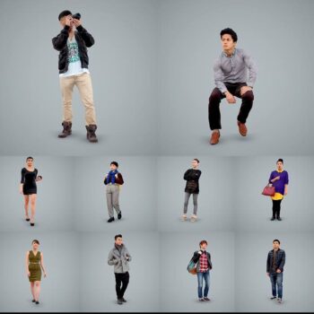 Asian People-Sketchup models