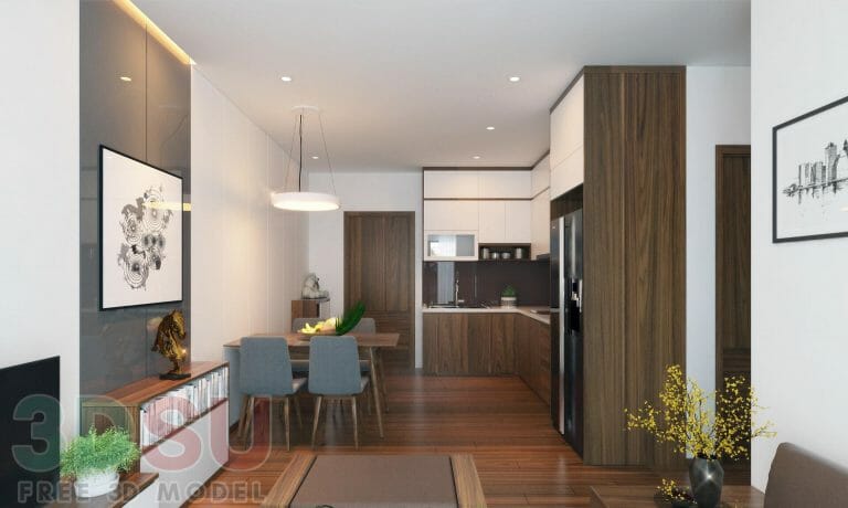 Sketchup-living-room-and-kitchen-4-768x460