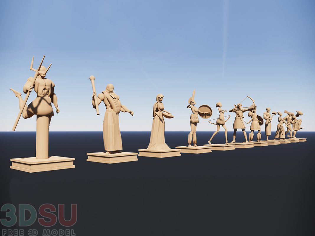 SCULPTURE LOW POLY -SU01