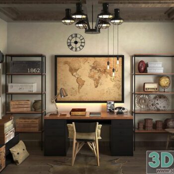 WORKING ROOM - SKETCHUP SCENES