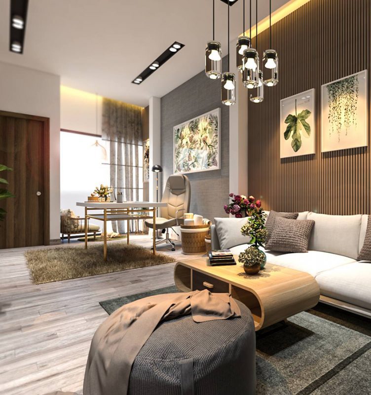 LIVING ROOM AND KITCHEN [SKETCHUP SCENES]