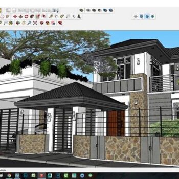 VILLA- SKETCHUP SCENES