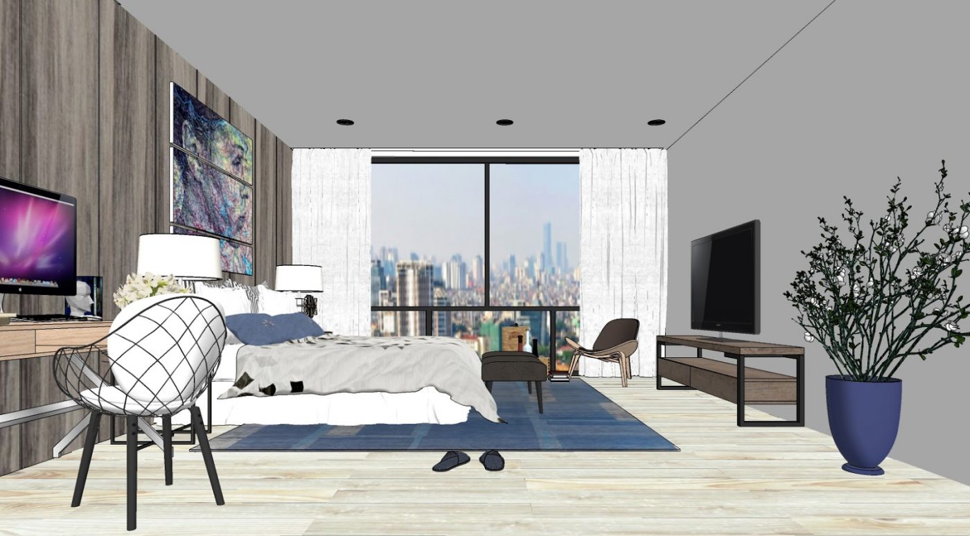 BEDROOM - SKETCHUP SCENES