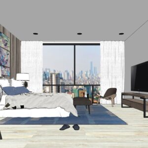 BEDROOM - SKETCHUP SCENES