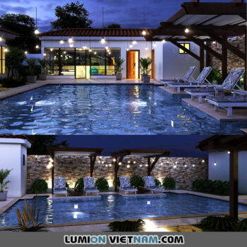 POOL HOUSE [SKETCHUP SCENES]