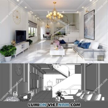 LIVING ROOM [SKETCHUP SCENE]