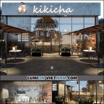 Milk Tea - Sketchup Exterior Scene By Cạ Dùi‎