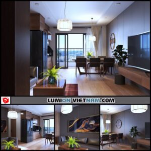 Livingroom - Sketchup Interior Scene By Xuân Khánh