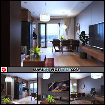 Livingroom - Sketchup Interior Scene By Xuân Khánh