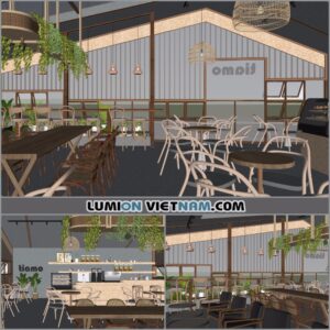 COFFEE SHOP [SKETCHUP SCENE]