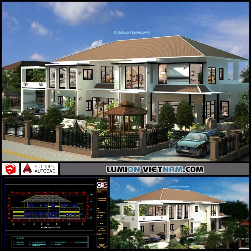 VILLA [SKETCHUP & AUTOCAD FILE]