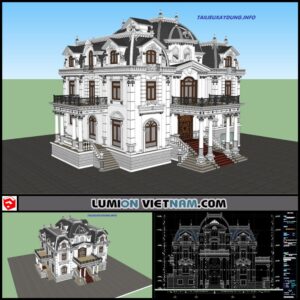 CLASSIC VILLA [SKETCHUP & AUTOCAD FILE]