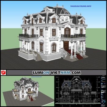 CLASSIC VILLA [SKETCHUP & AUTOCAD FILE]