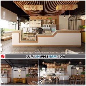 Tea Shop - Sketchup Interior  Scene By Ha Duy‎