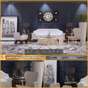 SKETCHUP | ENSCAPE SCENE FREE DOWNLOAD