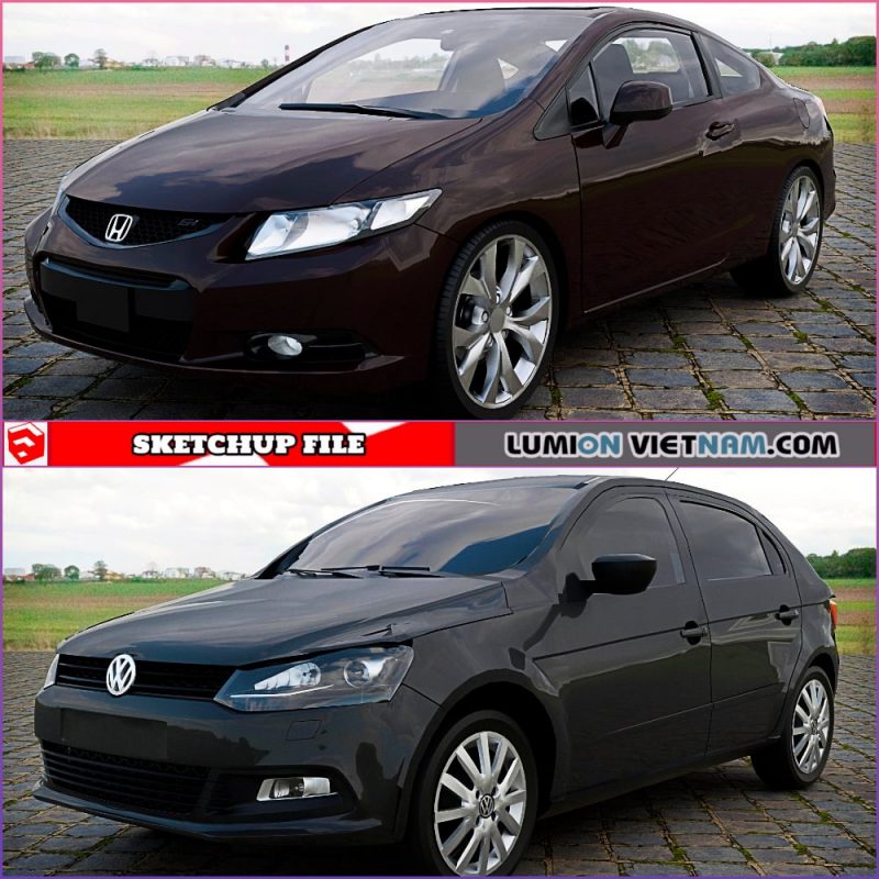 3D CAR COLLECTION [SKETCHUP MODEL FREE DOWNLOAD]