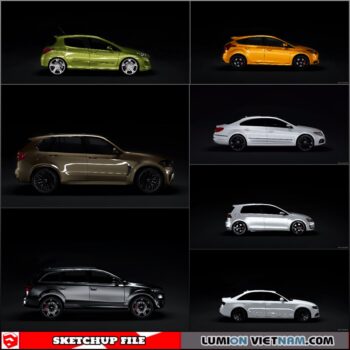 3D CAR COLLECTION [SKETCHUP MODEL FREE DOWNLOAD]