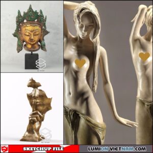 3D STATUE DECOR [SKETCHUP MODEL- FREE DOWNLOAD]
