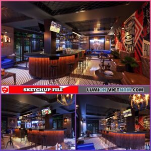 RESTAURANT [SKETCHUP INTERIOR SCENE FREE DOWNLOAD]