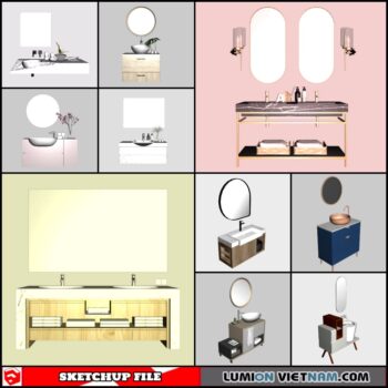 3D BATHROOM SINK [SKETCHUP MODEL- FREE DOWNLOAD]