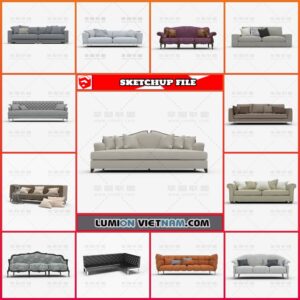 3D SOFA COLLECTION [SKETCHUP MODEL FREE DOWNLOAD]
