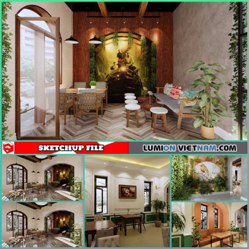 RESTAURANT [SKETCHUP INTERIOR SCENE FREE DOWNLOAD]
