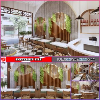 RESTAURANT [SKETCHUP INTERIOR SCENE FREE DOWNLOAD]