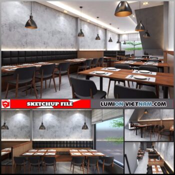 RESTAURANT [SKETCHUP INTERIOR SCENE FREE DOWNLOAD]
