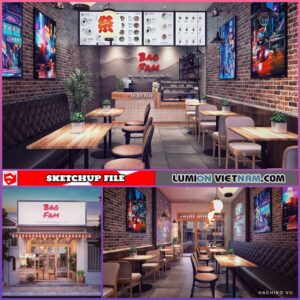 RESTAURANT [SKETCHUP INTERIOR SCENE FREE DOWNLOAD]