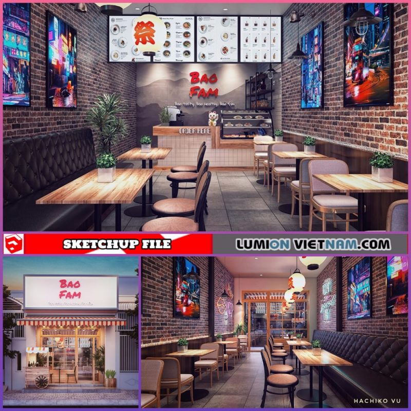RESTAURANT [SKETCHUP INTERIOR SCENE FREE DOWNLOAD]
