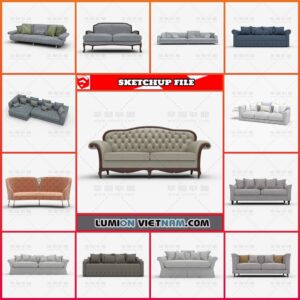 3D SOFA COLLECTION [SKETCHUP MODEL FREE DOWNLOAD]