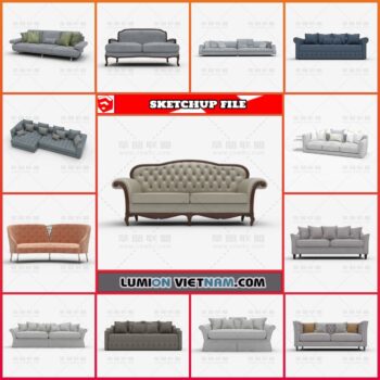3D SOFA COLLECTION [SKETCHUP MODEL FREE DOWNLOAD]