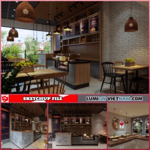 RESTAURANT [SKETCHUP INTERIOR SCENE FREE DOWNLOAD]
