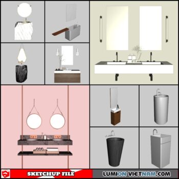 3D BATHROOM SINK [SKETCHUP MODEL-FREE DOWNLOAD]