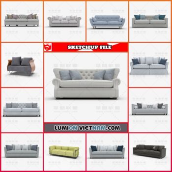 3D SOFA COLLECTION [SKETCHUP MODEL FREE DOWNLOAD]