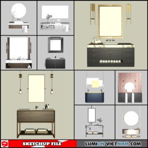 3D BATHROOM SINK [SKETCHUP MODEL-FREE DOWNLOAD]