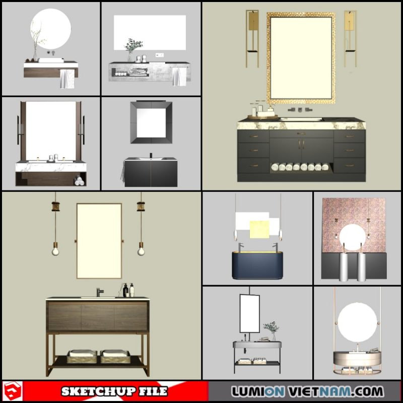 3D BATHROOM SINK [SKETCHUP MODEL-FREE DOWNLOAD]