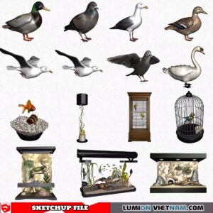 3D ANIMAL [SKETCHUP MODEL- FREE DOWNLOAD]