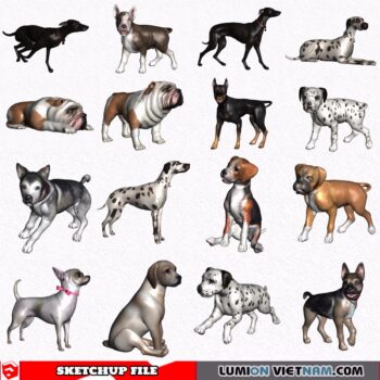 3D DOG [SKETCHUP MODEL - FREE DOWNLOAD]