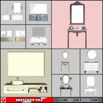 3D BATHROOM SINK [SKETCHUP MODEL-FREE DOWNLOAD]