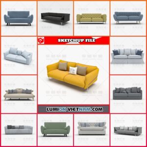 3D SOFA COLLECTION [SKETCHUP MODEL FREE DOWNLOAD]