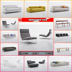 3D CHAIR COLLECTION [SKETCHUP MODEL FREE DOWNLOAD]