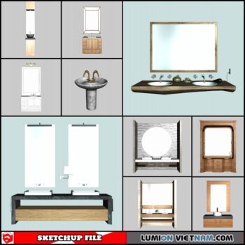 3D BATHROOM SINK [SKETCHUP MODEL-FREE DOWNLOAD]
