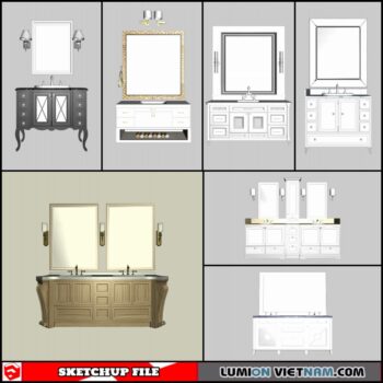 3D BATHROOM SINK [SKETCHUP MODEL- FREE DOWNLOAD]