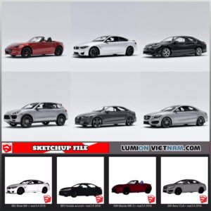 3D CAR COLLECTION [SKETCHUP MODEL FREE DOWNLOAD]