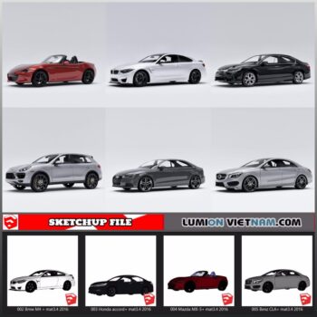 3D CAR COLLECTION [SKETCHUP MODEL FREE DOWNLOAD]