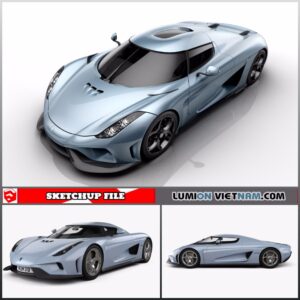3D CAR KOENIGSEGG [SKETCHUP MODEL FREE DOWNLOAD]