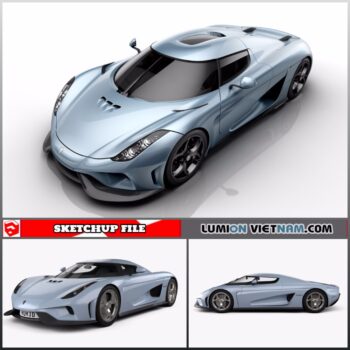 3D CAR KOENIGSEGG [SKETCHUP MODEL FREE DOWNLOAD]